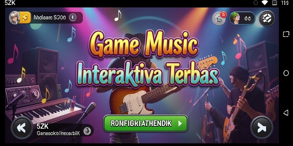 Tampilan gameplay interaktif dalam aplikasi 5ZK yang menarik.