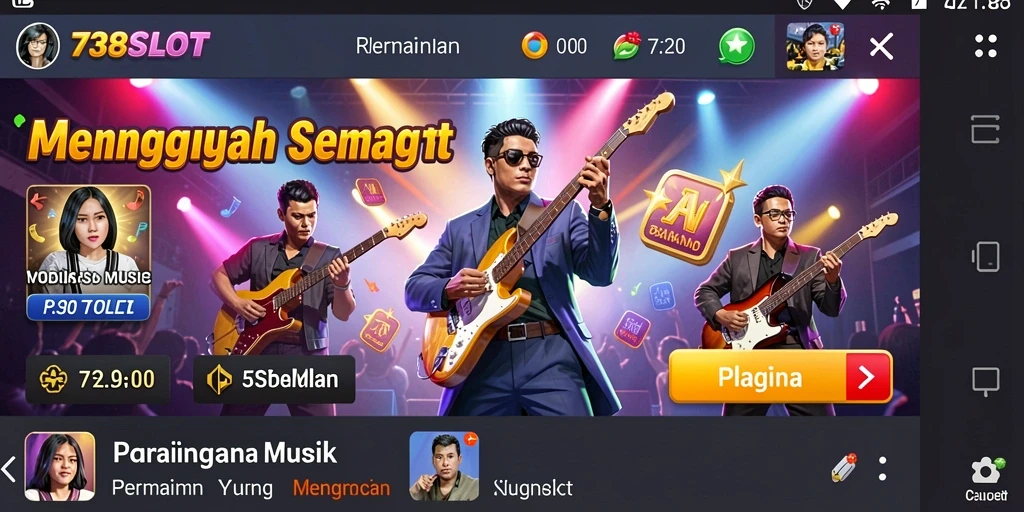 Tampilan gameplay seru dari 738SLOT yang penuh warna.