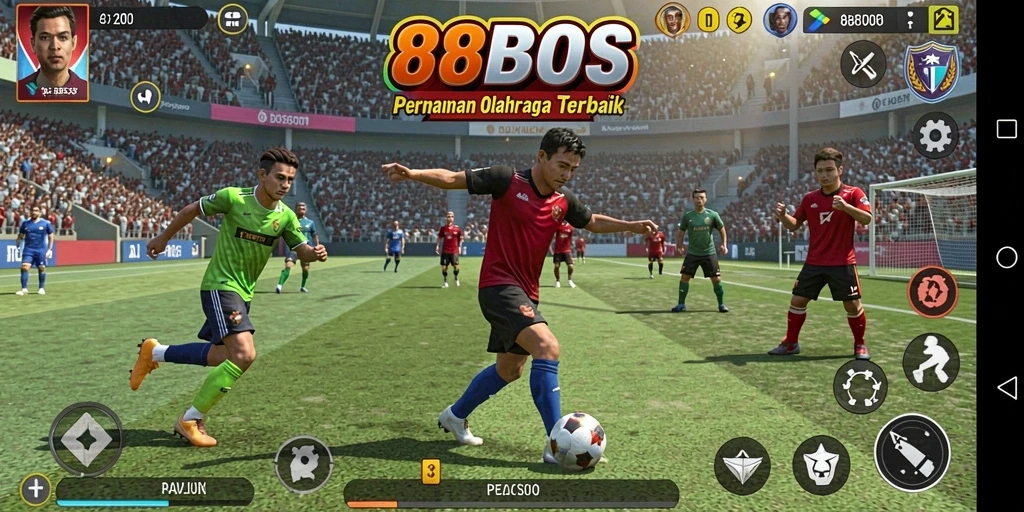 Tampilan gameplay yang dinamis dan seru di 88BOS.
