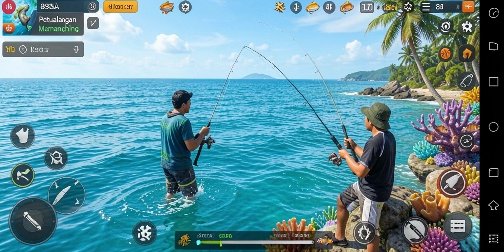 Tangkapan ikan dalam <strong>898A</strong> menunjukkan pengalaman memancing yang seru.