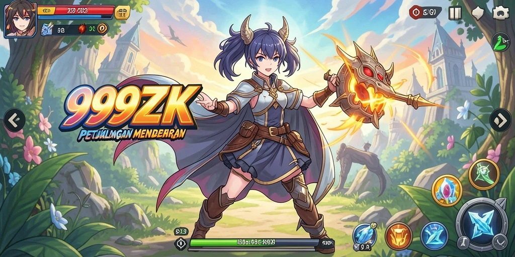Tampilan gameplay menakjubkan dalam dunia Anime.
