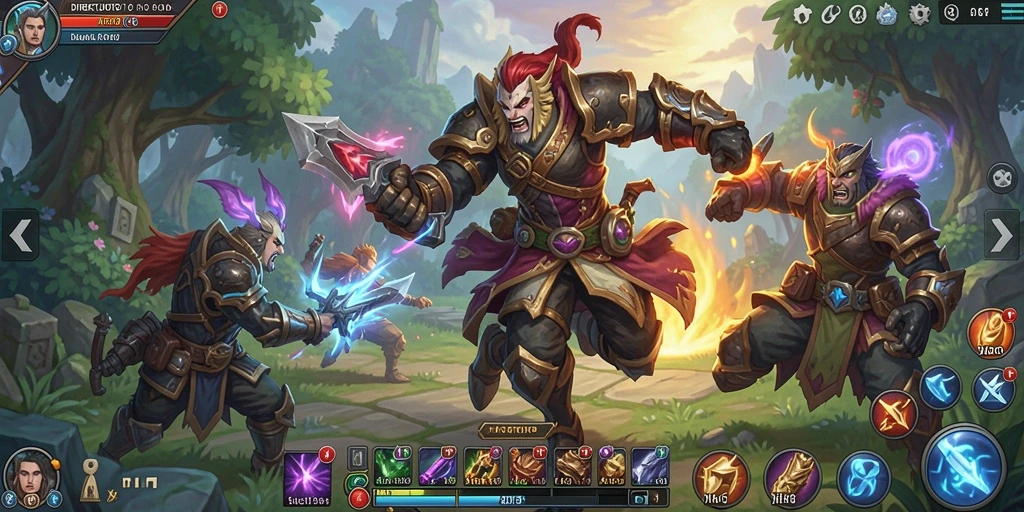 Tampilan gameplay ARPG yang mendebarkan dalam DIREKTURTOTO.