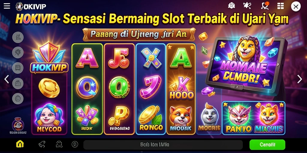 Tampilan gameplay HOKIVIP yang menarik dan seru saat bermain Slot.