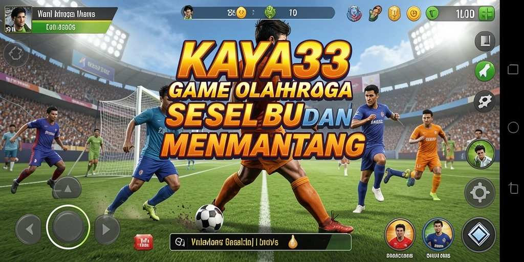 Tampilan gameplay KAYA33 yang menampilkan aksi olahraga seru.