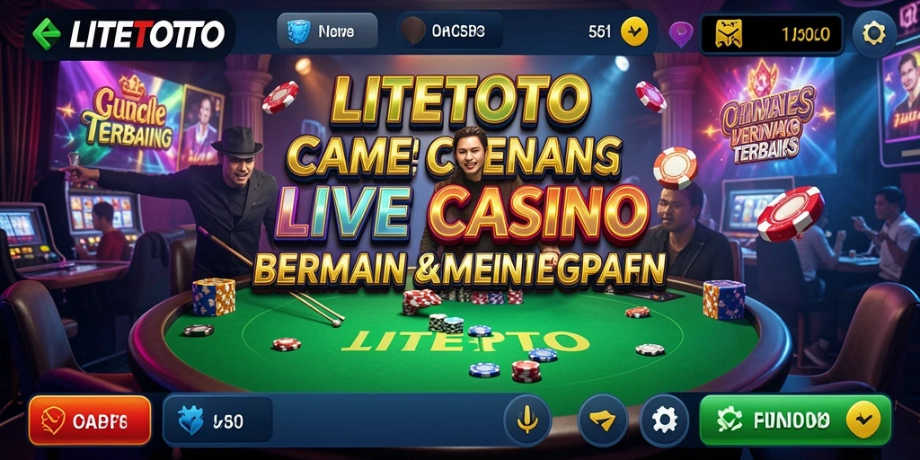 Tampilan gameplay mendebarkan di LITETOTO dengan dealer live yang profesional.
