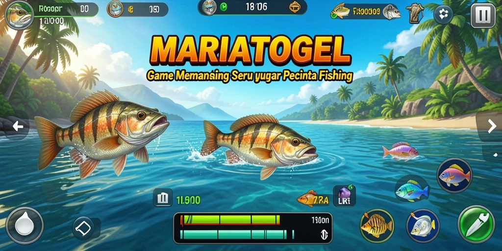 Tangkapan ikan yang menarik dalam gameplay MARIATOGEL.