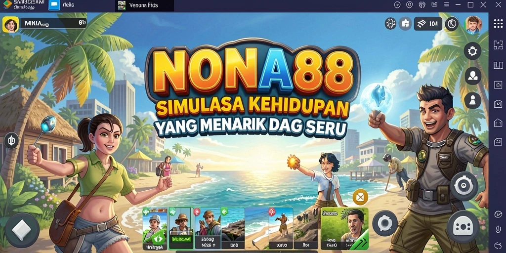 Tampilan gameplay NONA88 yang menyenangkan dan penuh variasi.