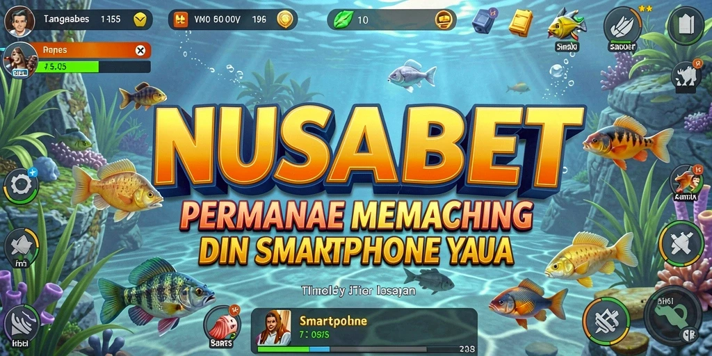 Tampilan grafis memukau dari gameplay NUSABET dengan berbagai jenis ikan.