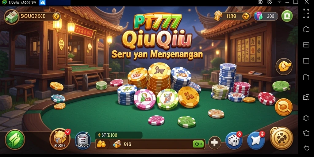 Tampilan gameplay QiuQiu di PT777 yang menarik.
