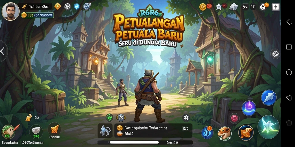 Tampilan gameplay R6R6 menampilkan petualangan seru di dunia yang luas.