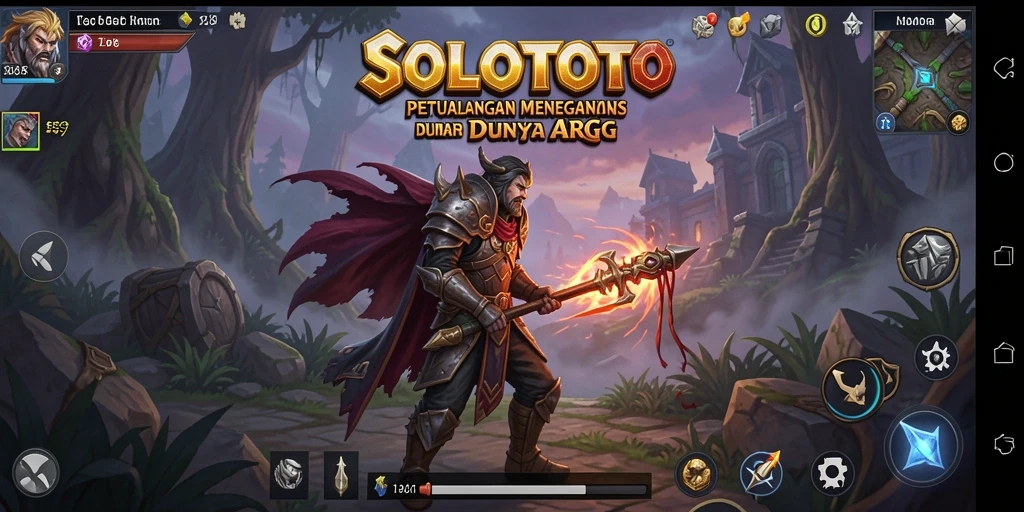 Tampilan gameplay seru dan mendebarkan di dunia fantasi SOLOTOTO.