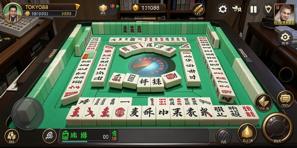 Tampilan menarik dari gameplay Mahjong TOKYO88 yang seru.