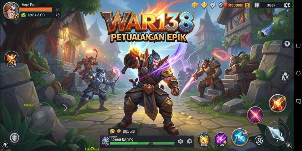 Tampilan gameplay epik dari WAR138 dalam dunia fantasi.